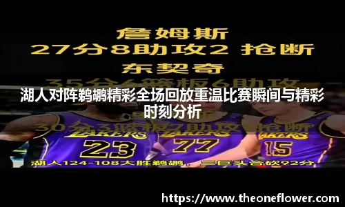 湖人对阵鹈鹕精彩全场回放重温比赛瞬间与精彩时刻分析